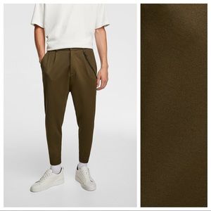 NWT. Zara Man Skinny fit brown trousers. Size XL.